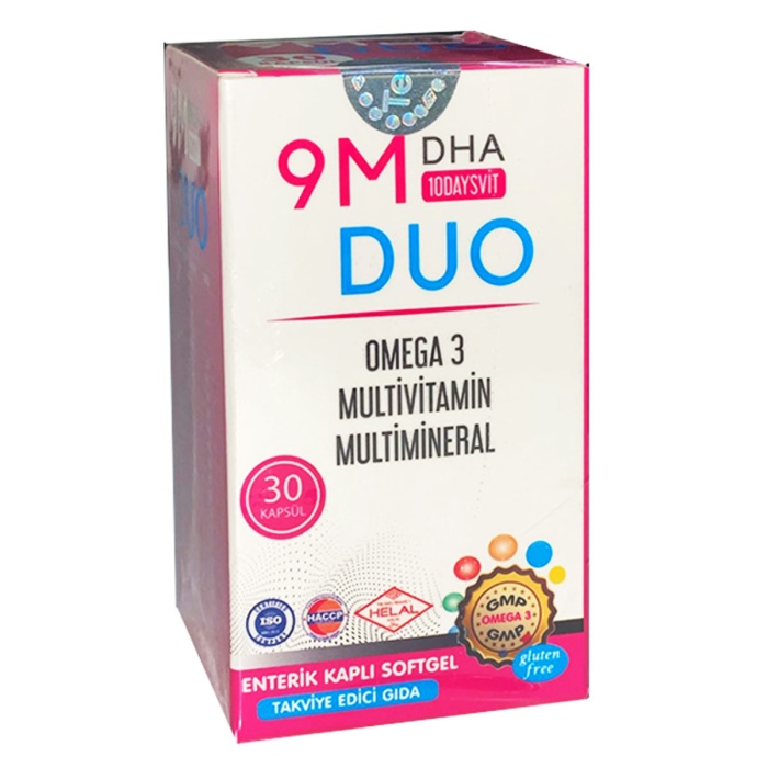 9M 10 Days Vit Duo Omega 3 Multivitamin & Multimineral Softgel 30 Kapsül