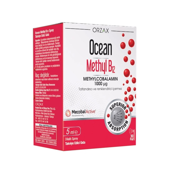 Ocean Methyl B12 Sprey 1000 mg 5 ml