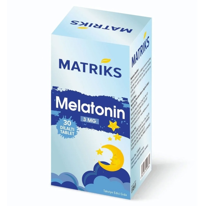 Matriks Melatonin 3 mg 30 Dil Altı Tableti