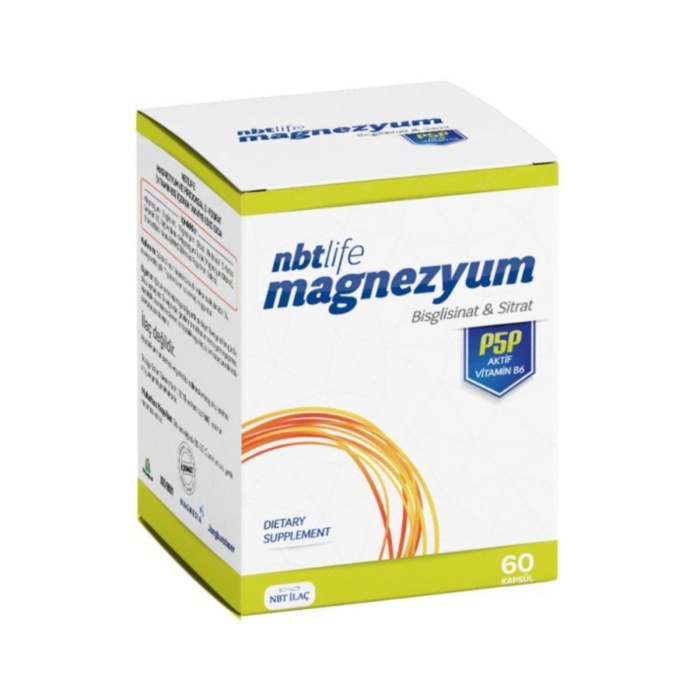 NBT Life Magnezyum Bisglisinat ve Sitrat 60 Kapsül