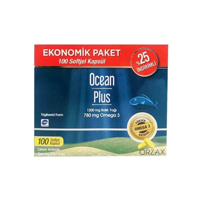 Ocean Plus 1200 mg 100 Softjel - %25 İndirimli