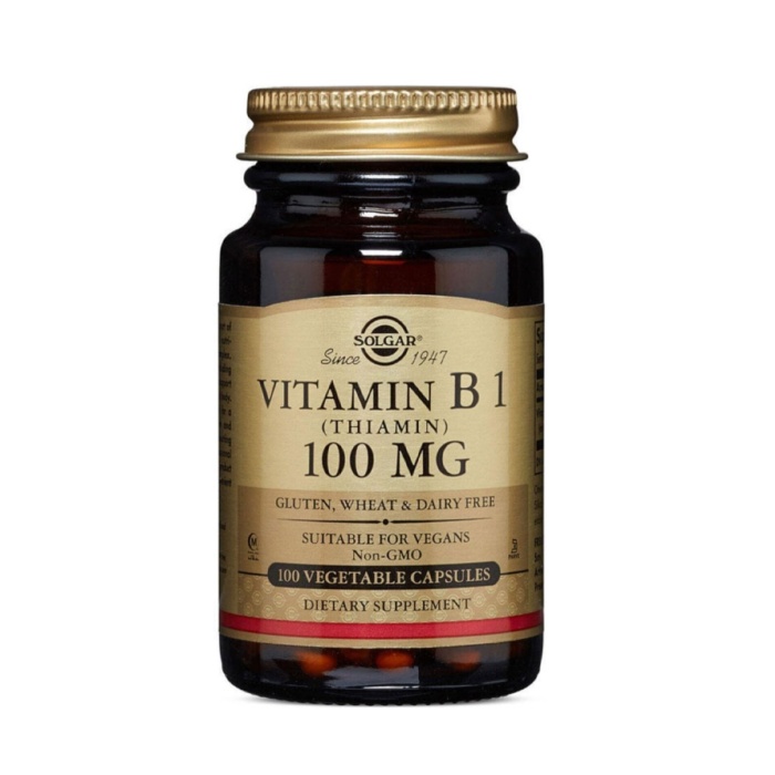 Solgar Vitamin B1 Thiamin 100 mg 100 Vegetable Kapsül