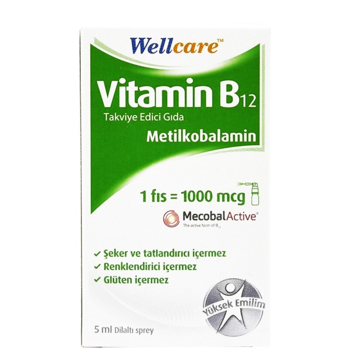 Wellcare Vitamin B12 1000 mcg Sprey 5 ml