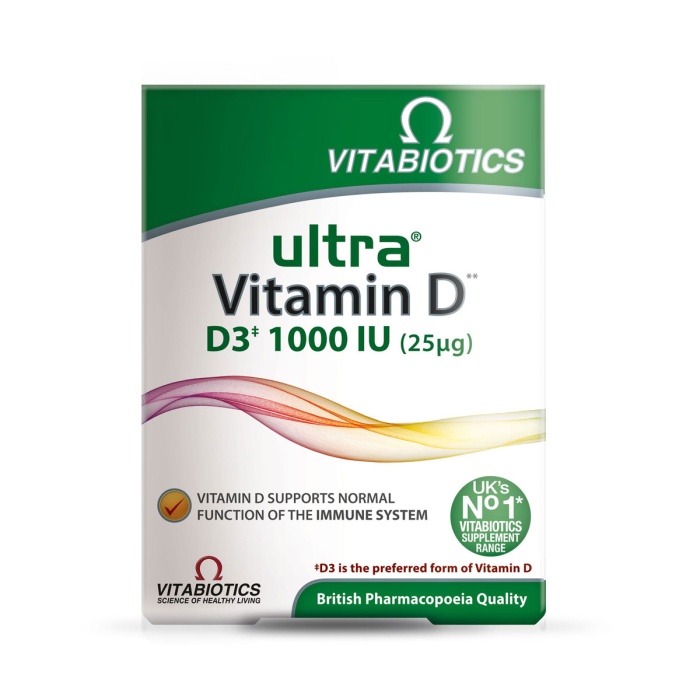 Vitabiotics Ultra Vitamin D D3 1000IU 96 Kapsül