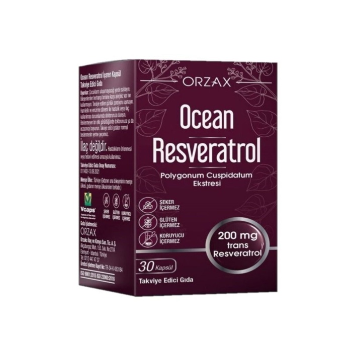 Ocean Resveratrol 200 mg 30 Kapsül