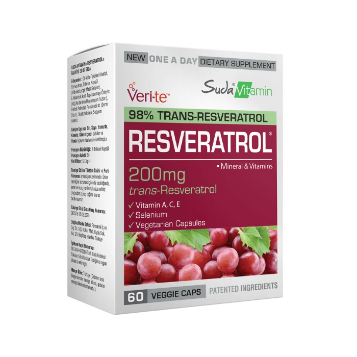 Suda Vitamins Resveratrol 60 Kapsül