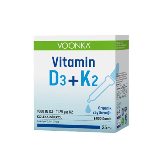 Voonka Vitamin D3+K2 Damla 25 ml