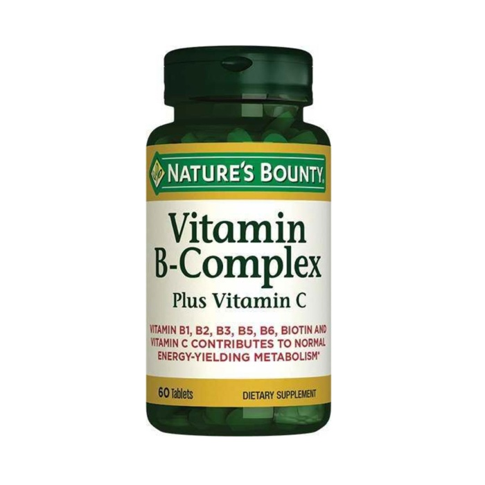 Natures Bounty Vitamin B-Complex Plus Vitamin-C 60 Tablet