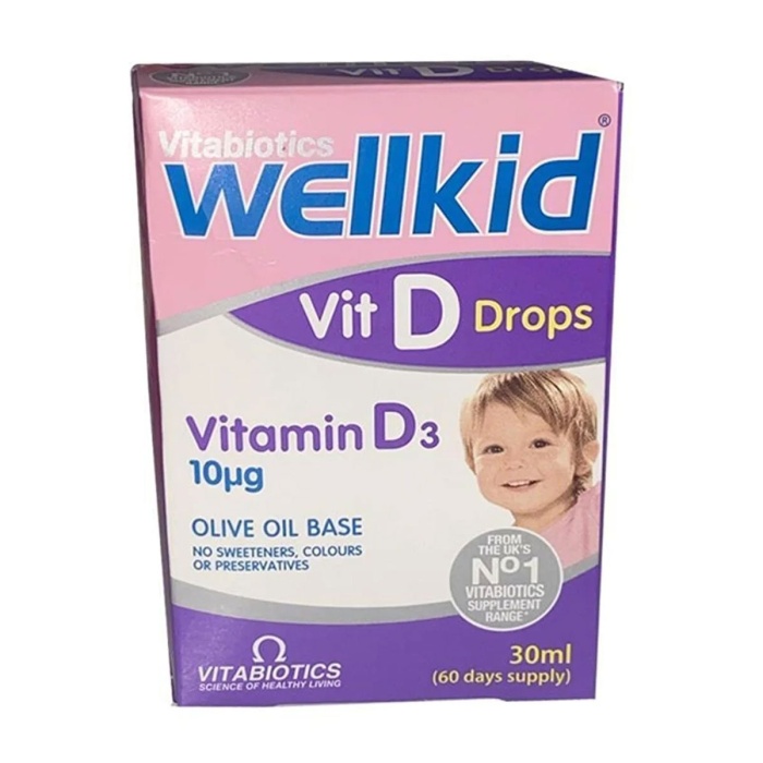 Wellkid Vit D Drops Vitamin D3 30 ml
