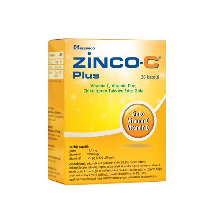 Zinco C Plus 30 Kapsül