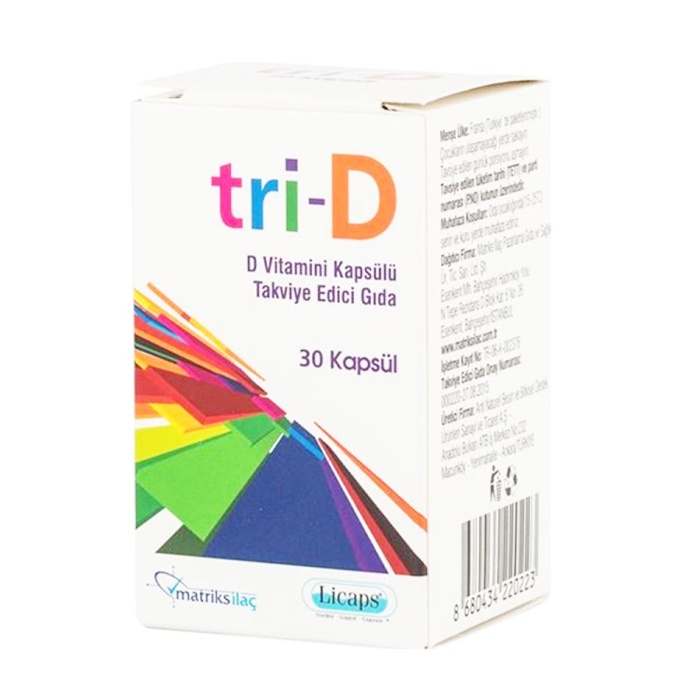Tri-D D Vitamini 30 Kapsül
