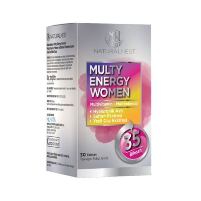 Naturalnest Multy Energy Women 30 Tablet - 1 Alana 1 Bedava