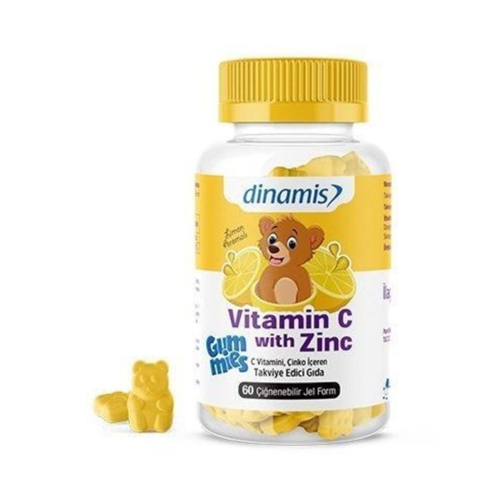 Dinamis Vitamin C Cinko Gummies 60 Jel Kapsül