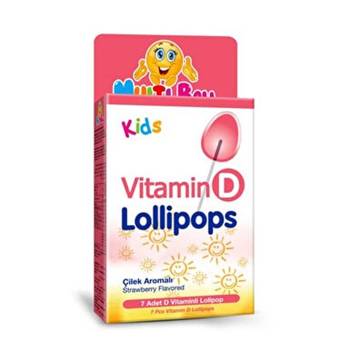 Multiball Kids Vitamin D Lollipops 7 adet