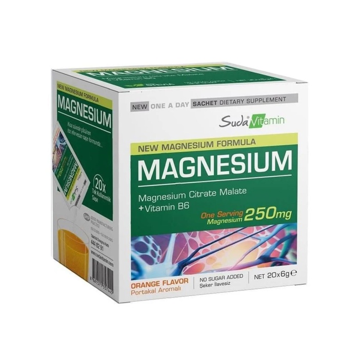 Suda Vitamin Magnesium Orange 20 Saşe