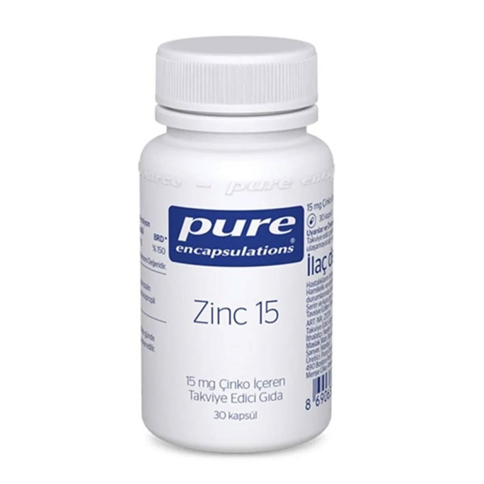 Pure Encapsulations Zinc 15 mg 30 Kapsül