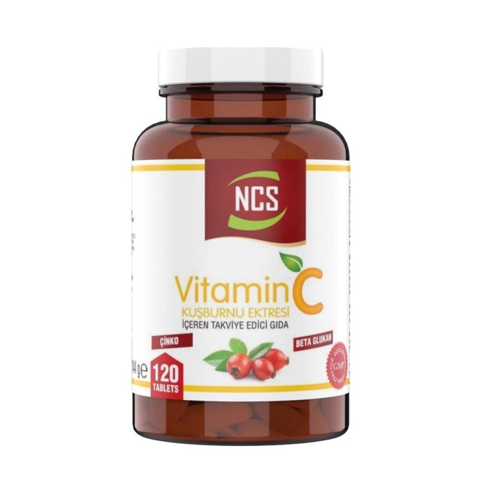 NCS Vitamin C Kuşburnu Ekstresi Çinko Beta Glukan 120 Tablet