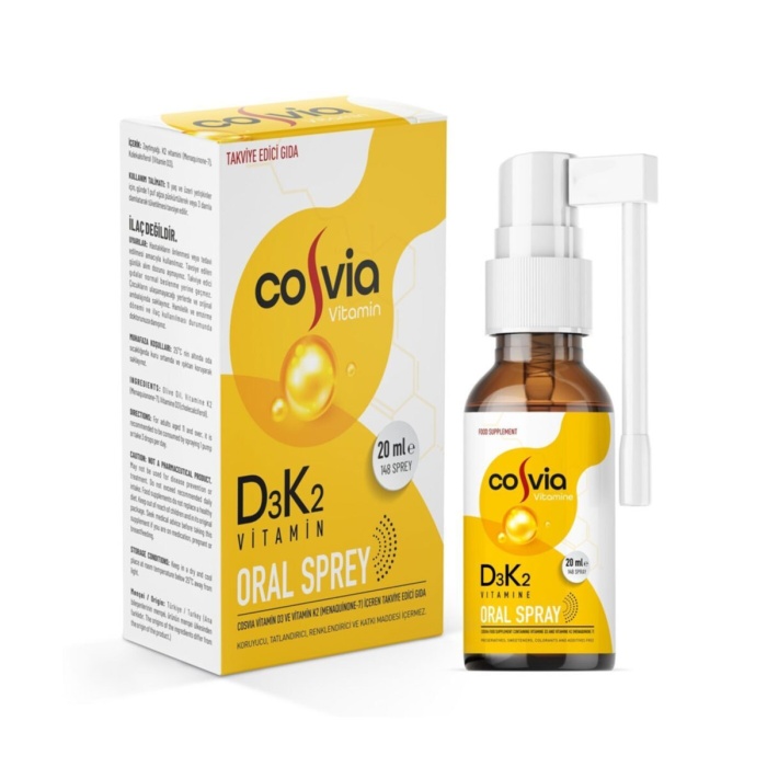 Cosvia Vitamin D3 K2 Menaquinone-7 Oral Sprey 20 ml