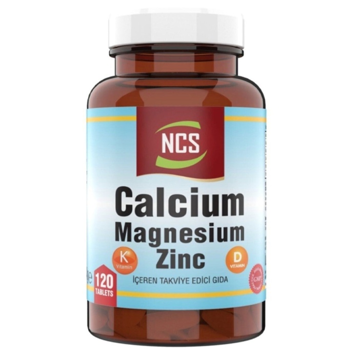 Ncs Kalsiyum Magnezyum Zinc Vitamin D & K 120 Tablet