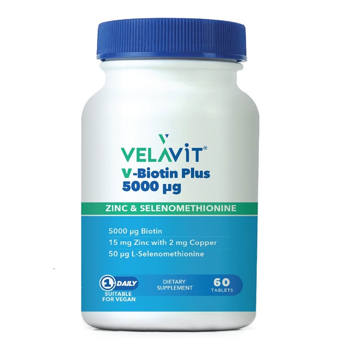 Velavit V-Biotin 5000 mg 60 Tablet