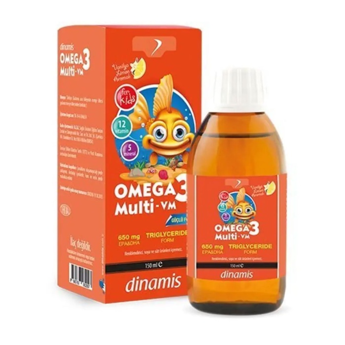 Dinamis Omega 3 Mutivitamin & Multimineral 150 ml