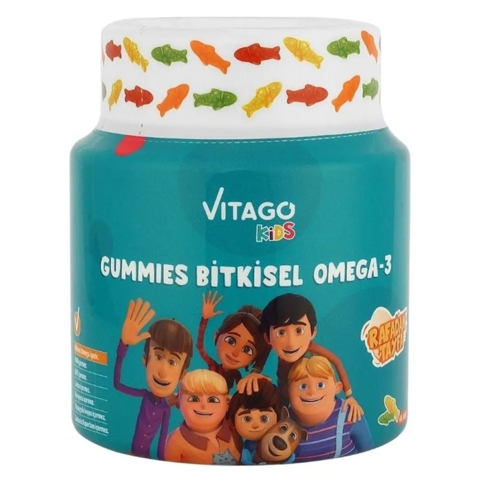 Vitago Kids Gummies Bitkisel Omega-3 İçeren Çiğnenebilir Form 60 Gummy