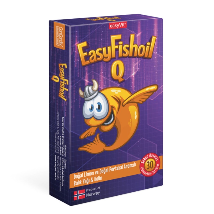 EasyFishoil Q 30 Çiğneme Tableti