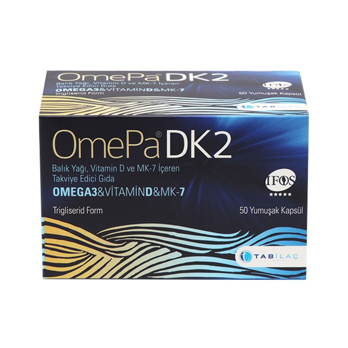 Omepa DK2 Omega 3 & Vitamin D & MENAQ7 50 Yumuşak Kapsül