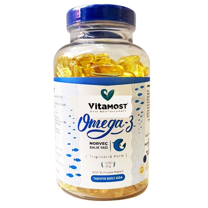 Vitamost Omega 3 Trigliserid Form 1330 mg 200 Kapsül