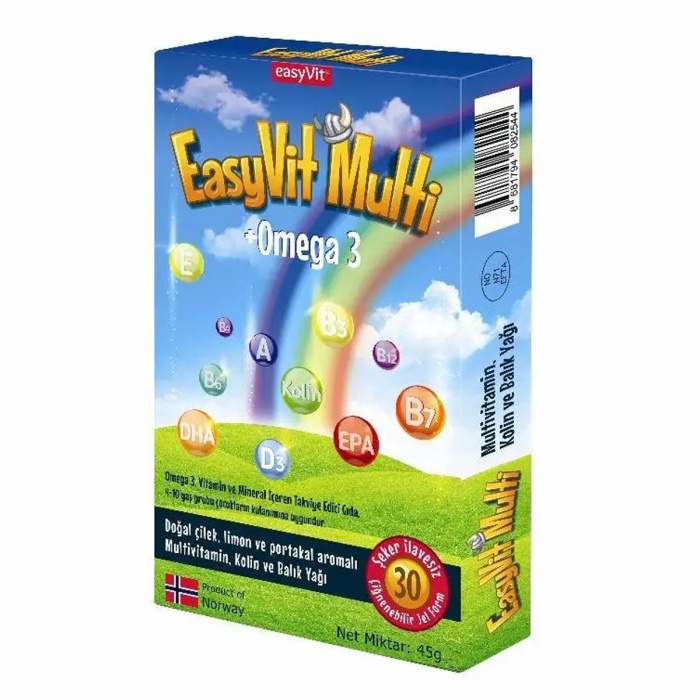 Easyvit Multi + Omega 3 30 Jel Tablet
