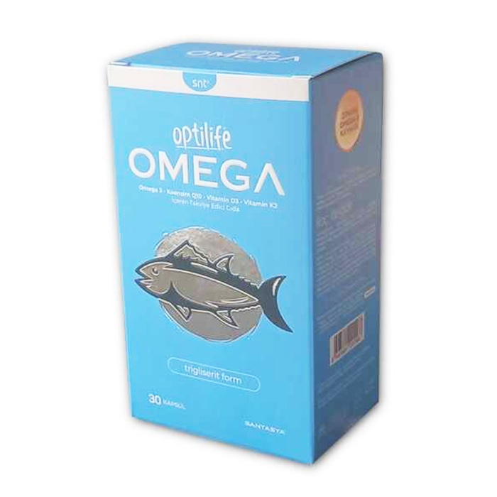 Optilife Omega3 + Koenzım Q10 + Vitamin D3+ Vitamin K2 30 Kapsül