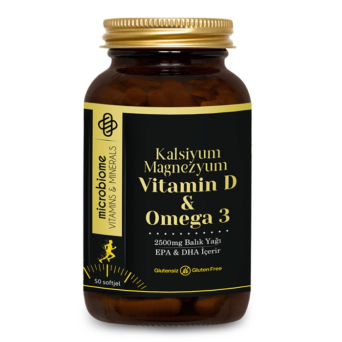 Microbiome Vitamin D & Omega-3 50 Yumuşak Kapsül