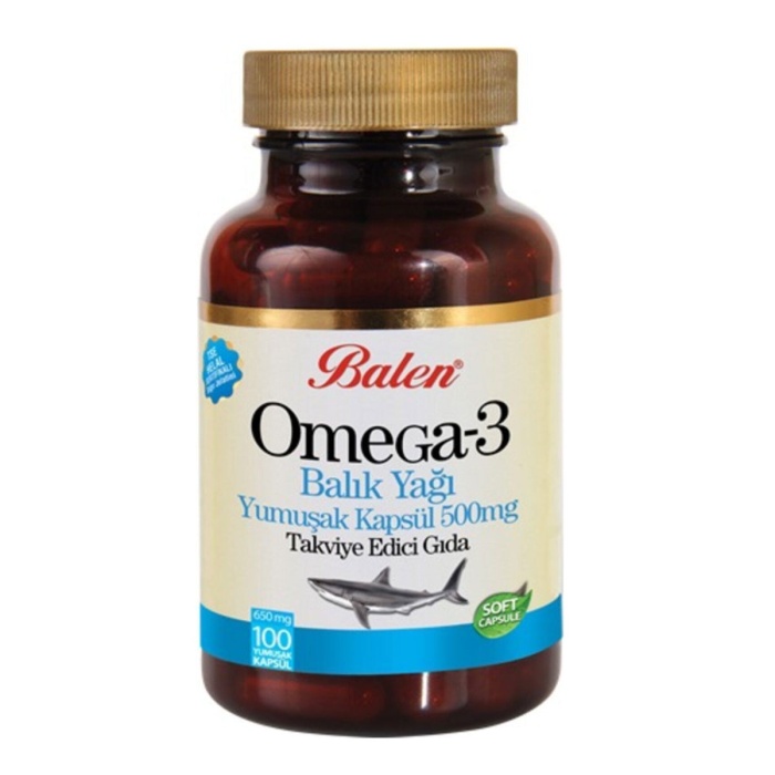 Balen Omega 3 Balık Yağı 650 mg 100 Yumuşak Kapsül