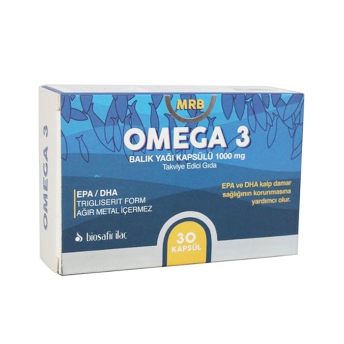MRB Omega 3 Forte Balık Yağı 1000 mg 30 Kapsül