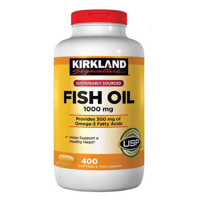 Kirkland Fish Oil 1000 mg 400 Softgels