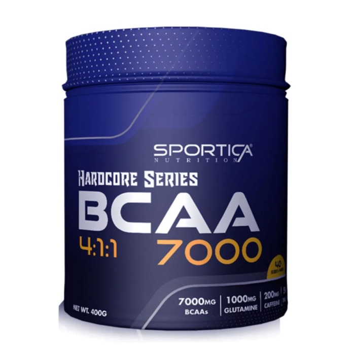 Sportica Nutrition BCAA 7000 Hardcore Series 4:1:1 400 gr - Karışık Meyve Aromalı