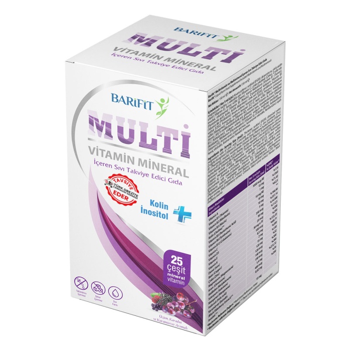 Barifit Multivitamin ve Multimineral Likit 150 ml
