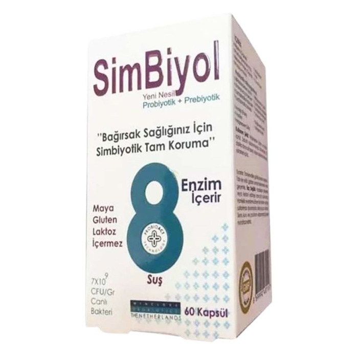 Simbiyol Probiyotik + Prebiyotik 60 Kapsül