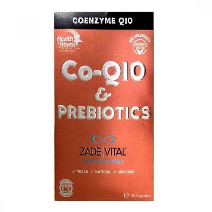 Zade Vital Co-Q10 & Prebiyotik 30 Kapsül