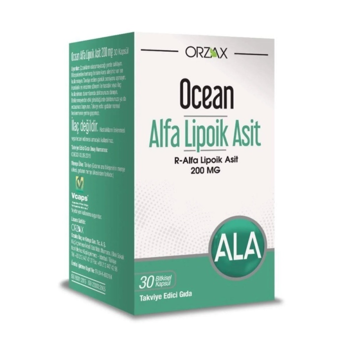Ocean Alfa Lipoik Asit 200 mg 30 Tablet