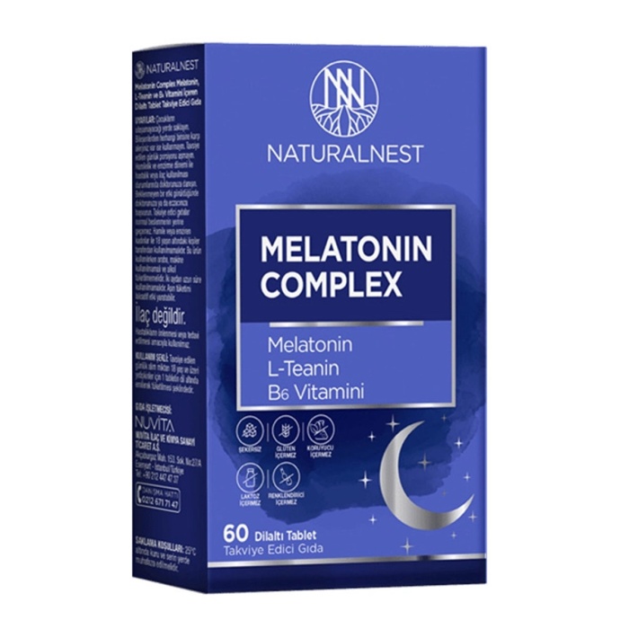 Naturalnest Melatonin Complex 3 mg 60 Dilaltı Tablet