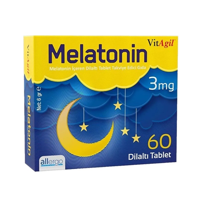 Vitagil Melatonin 3 mg 60 Dilaltı Tablet