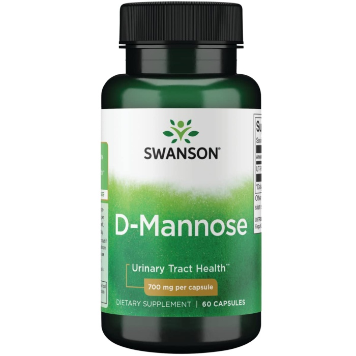 Swanson Premium D-Mannose 700 mg 60 Capsules