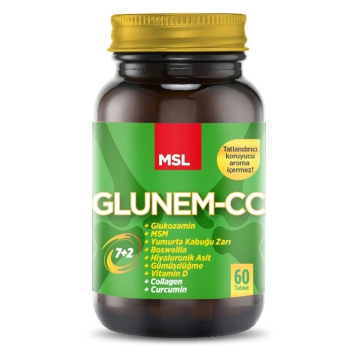 MSL Glunem-CC Collagen Curcumin Glukozamin 60 Tablet