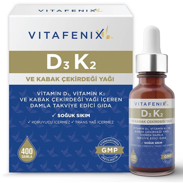 Vitafenix D3K2 400 Damla 20 ml
