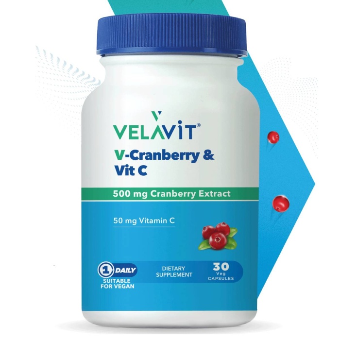 Velavit V-Cranberry & Vitamin C 30 Kapsül
