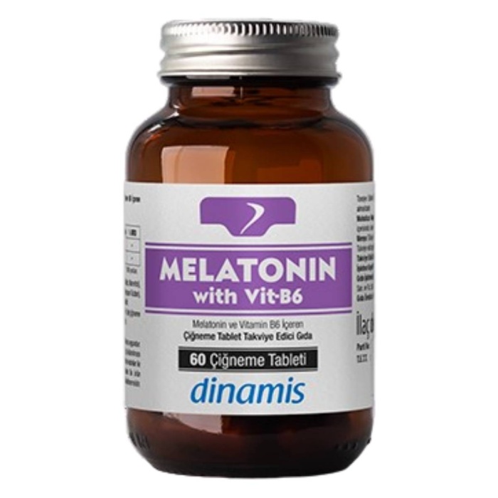 Dinamis Melatonin 3 mg With B-6 60 Çiğneme Tableti