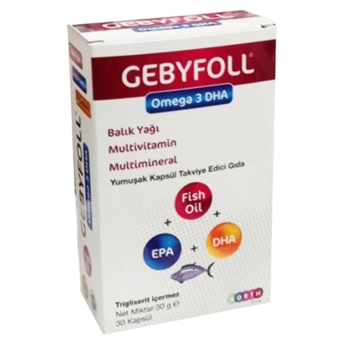 Gebyfoll Omega 3 DHA 30 Kapsül