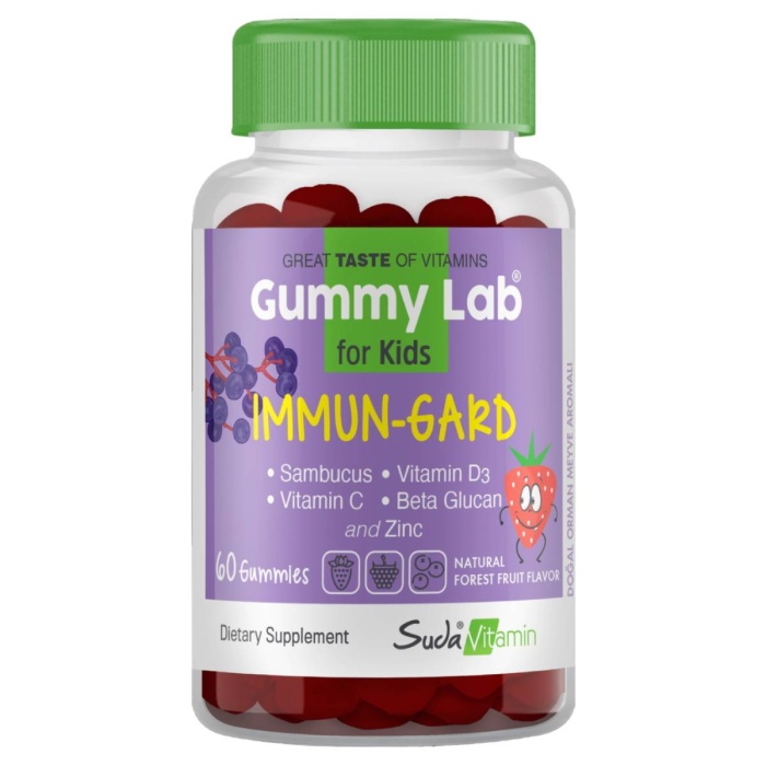 Suda Vitamin Gummy Lab Immun Gard For Kids Orman Meyveli 60 Gummies