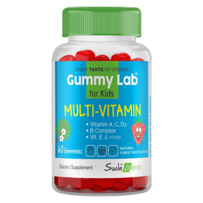 Suda Vitamin Gummy Lab Multivitamin For Kids Orman Meyveli 60 Gummies